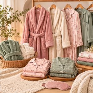 Nightwear & Robes for women in Pakistan featuring comfortable fabrics and stylish designs for sleep and lounging